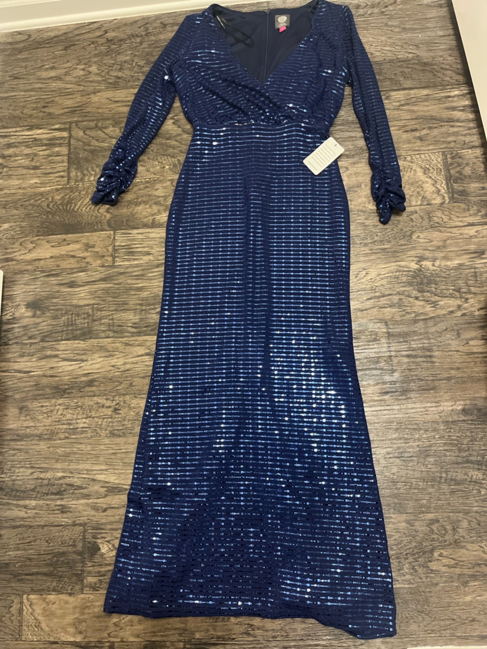 Vince camuto Navy Sequin Dress